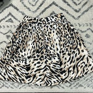 White House Black Market Animal Print Skirt